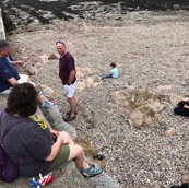 Collecting sea glass